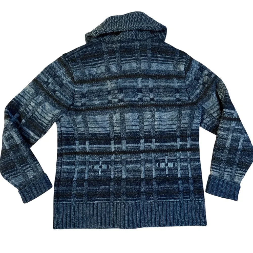 RRL Ralph Lauren Indigo Cotton-Blend Cardigan Size Small